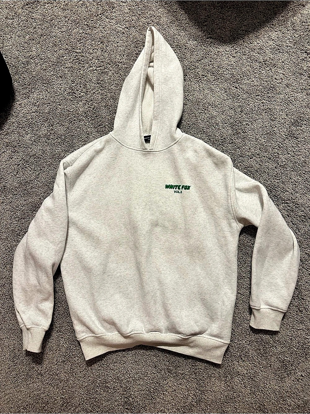 White Fox Hoodie in White Size Small Like New